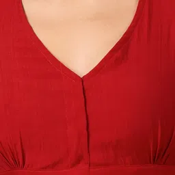 Studio Shringaar V-Neck Short Sleeve Saree Blouse image 2