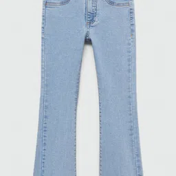 Mango Kids Girls Straight Fit Light Fade Stretchable Jeans-picture-55