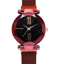 CSAMON Women Embellished Round Dial & Straps Analogue Watch GR_379_Red4roman-picture-17