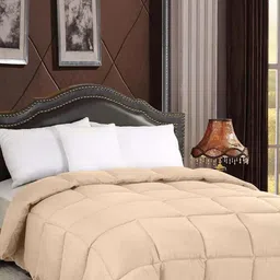 Doristyle Gold-Toned Microfiber Winter 500 GSM Double Bed Quilt-picture-26