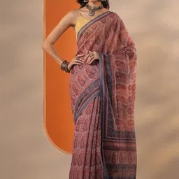 Libas Paisley Silk Blend Saree-picture-25