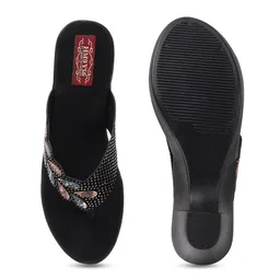 HEART CORE Women Embellished Block Heel Sandals image 3