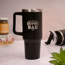 The Zappy Box Black & White Single Stainless Steel Typography Printed Tumbler 1200ml-image-53