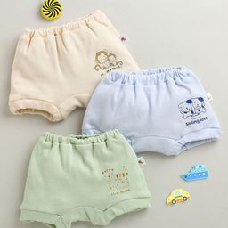 BUMZEE Infants Girls Pack Of 3 Printed Cotton Basic Briefs Peb10713-picture-26