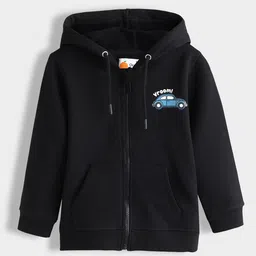 Orange Sugar Unisex Kids Printed Hooded Sweatshirt image 3