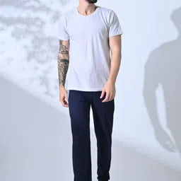 Mast & Harbour Men Side Stripes Training or Gym Regular Fit Cotton Track Pants image 2