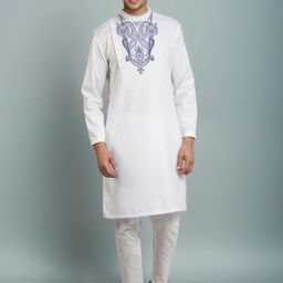 DEVOILER Men Printed Sequinned Grandeur & Majestic Artwork Kurta-picture-6