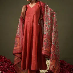 C J Enterprise Women Ethnic Motifs Regular Kurta with Trousers & With Dupatta-picture-23