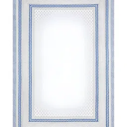 Myntra Elegant Homes Set Of 8 White & Blue Printed Cotton Diwan Set image 5