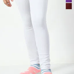 KAYU Girls Pack Of 3 Ankle-Length Lenggings-image-37