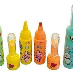 kettoby 4pcs Designer Stationery Highlighter for Kids,Fancy Fine Grip Marker (BT-21)-picture-24
