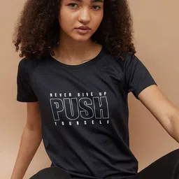 Kappa Women Typography Printed Round Neck T-shirt-image-41