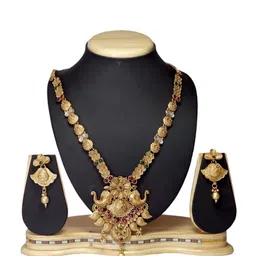 Joy of Jewels Silver-Plated Alloy American Diamond Necklace & Earrings image 3
