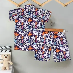 TOONKY Boys Printed Shirt with Shorts image 2