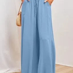 StyleCast Women Flared Drawstring Palazzos-picture-30