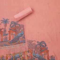 Soch Botanical Printed Unstitched Dress Material image 2