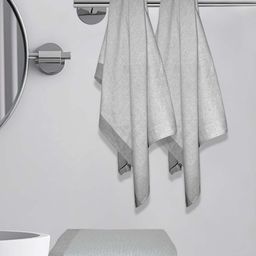 Myntra Elegant Homes Brown & White 4 Striped Cotton 150 GSM Bath Towel-picture-38