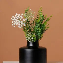 CASA DECOR Black Bloom Sophistication Flower Vase-image-46