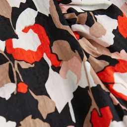 Roadster Poly Satin Floral Mini A Line Dress image 4