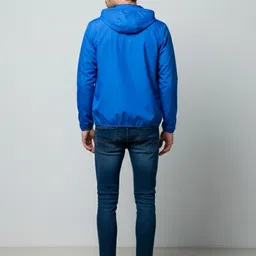 HERE&NOW Men Blue Solid Long Sleeves Jacket image 3