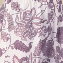 all about you Women Floral Printed Regular Thread Work Kurta with Trousers image 3