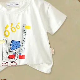 FOREVER FRIDAY Boys Printed Round Neck T-shirt with Shorts image 4