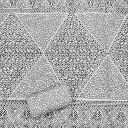 HERE&NOW Embellished Unstitched Dress Material image 2