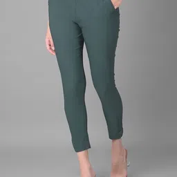 Comfort Lady Women Solid Mid-Rise Casual Regular Trouser-image-73