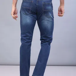 V-Mart Men Regular Fit Mid-Rise Light Fade Jeans image 2