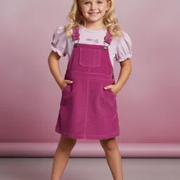 Cherry Crumble Girl Corduroy Pinafore Dress-picture-48