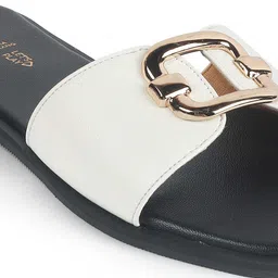 Tresmode 249-ANCONA Women Open Toe Flats with Buckles image 5