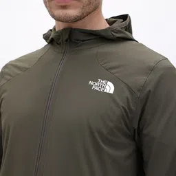 The North Face Brand Logo Detail Hooded Wind Cheater image 2