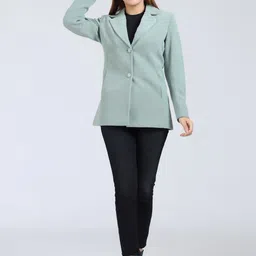 YOUNG CLUB CLASSIC Notched Lapel Hip Length Overcoat image 4