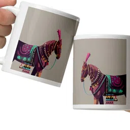 Mr UVD White Printed Ceramic Cup image 2