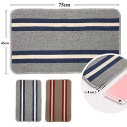 HOKIPO Doormat for Entrance Size 45X75 cm Grey IN-699-GRY image 2