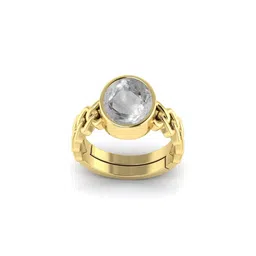 Todani Jems 7.25 Ratti Sapphire Pukhraj Adjustable Gemstone Ring-image-5