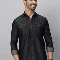 HJ HASASI Men Relaxed Opaque Casual Shirt-picture-28