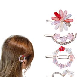 DIVASTRI Women Set of 4 Beaded Alligator Hair Clip-picture-34