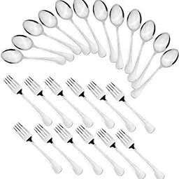 fably 24 pc Stainless Steel Dessert spoon Best Quality Heavy gauge set 0f 24 Stainless Steel Dessert Spoon Set-picture-16