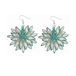 Designers Collection Women Blue Earrings-image-1