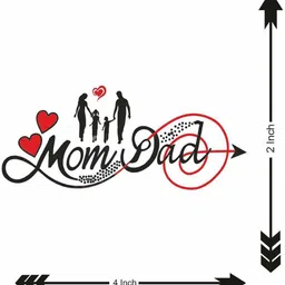 VOORKOMS Family Mom Dad For Arrow Heart Waterproof Temporary Body Tattoo image 3