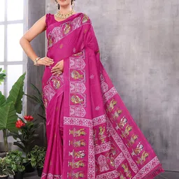 KALINI Ethnic Motifs Saree With Blouse Piece-picture-28