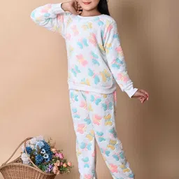 BARKAT DESIGNING PLANET Floral Print Woollen A-Line Dress image 4