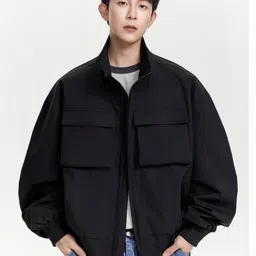 Mast & Harbour Men Stand Collar Solid Tailored Jacket-picture-21