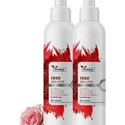 Oneway Happiness Set Of 2 Rose Body Lotion Deep Hydration - 200 ml Each-picture-40