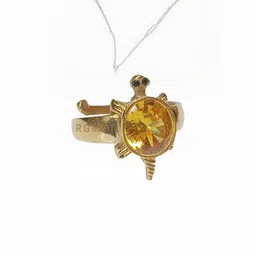 R G MART Unisex Gold-Plated Ashtadhatu Shivling Rudraksha With Para Finger Ring-image-74