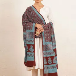 JAYPORE Floral Printed Cotton Dupatta-picture-52