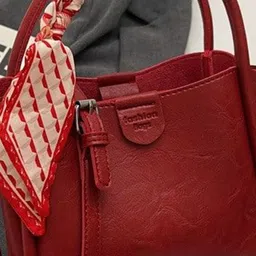 corsica DressBerry Textured PU Structured Handheld Bag image 4