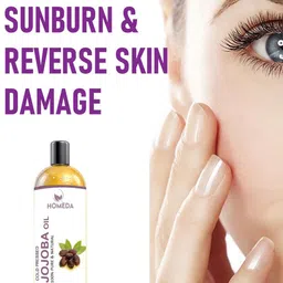 Homeda Set Of 2 Cold Pressed Jojoba Oil For Hair Growth & Face Glow - 200 ml Each image 2