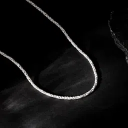 GIVA Men 925 Sterling Silver Rhodium-Plated Crest Chain-picture-28